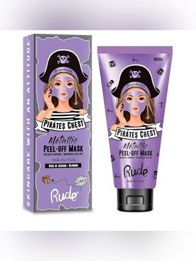 RUDE Pirates Chest Metallic Peel-Off Mask Rose of Jericho-Glowing